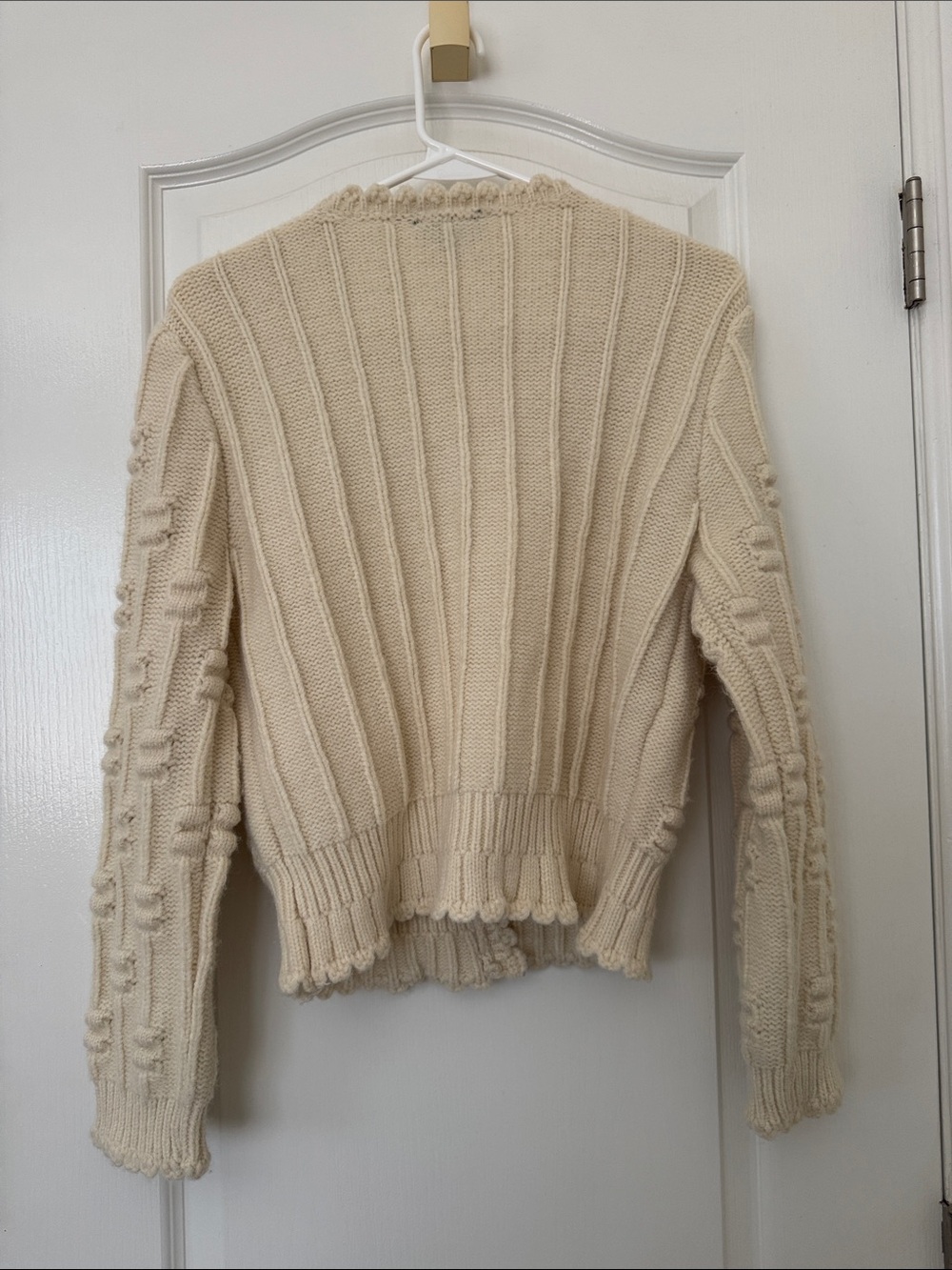 Vici Cream Textured Button Cardigan - Picture 6 of 8
